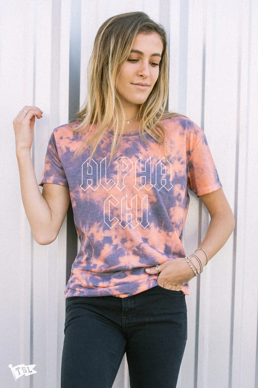 Alpha Chi Omega Acid Scoop Tee