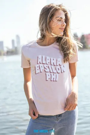 Alpha Epsilon Phi Groovy Scoop Tee