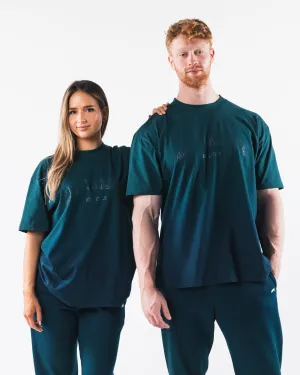 Athletics Distressed Tee - Deep Sky Ombre