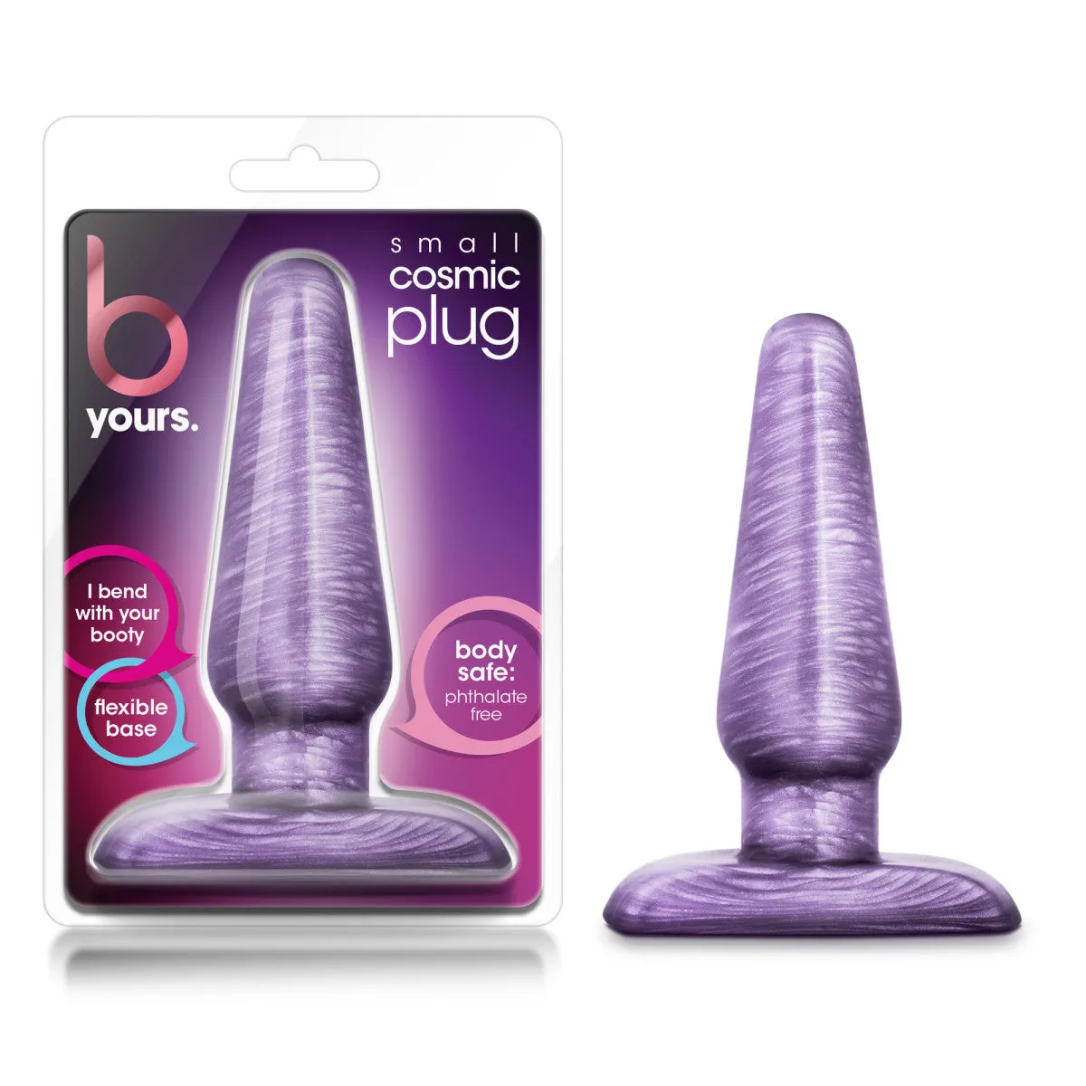 B Yours By Blush® | Cosmic Purple Swirl 4.25-Inch Anal Plug