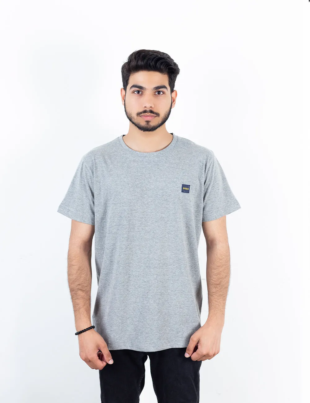 Basic Grey Crew Neck T-Shirt