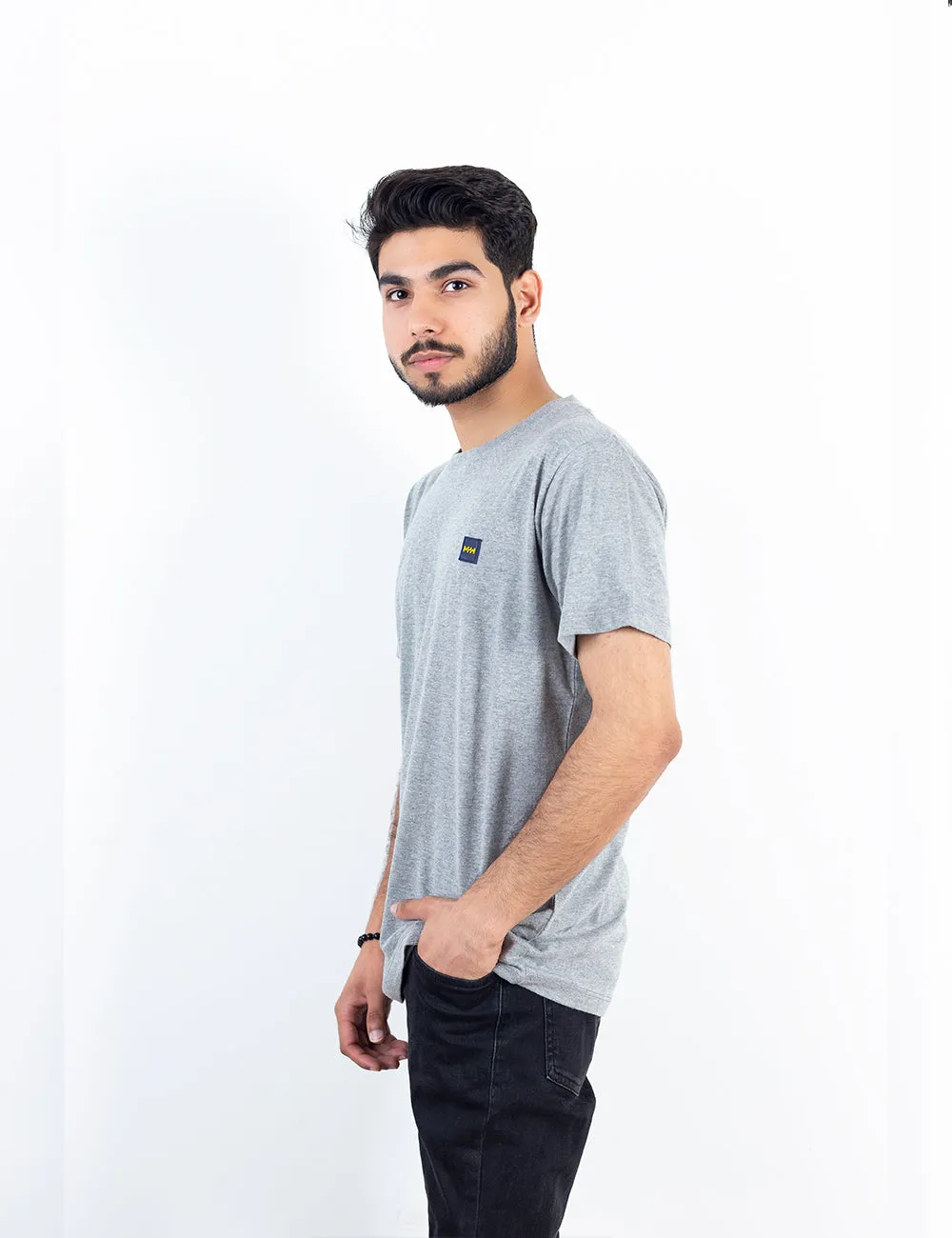 Basic Grey Crew Neck T-Shirt