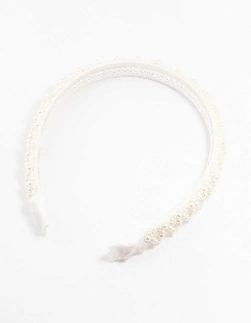 Beaded Mixed Pearl Headband