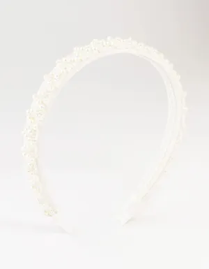 Beaded Mixed Pearl Headband