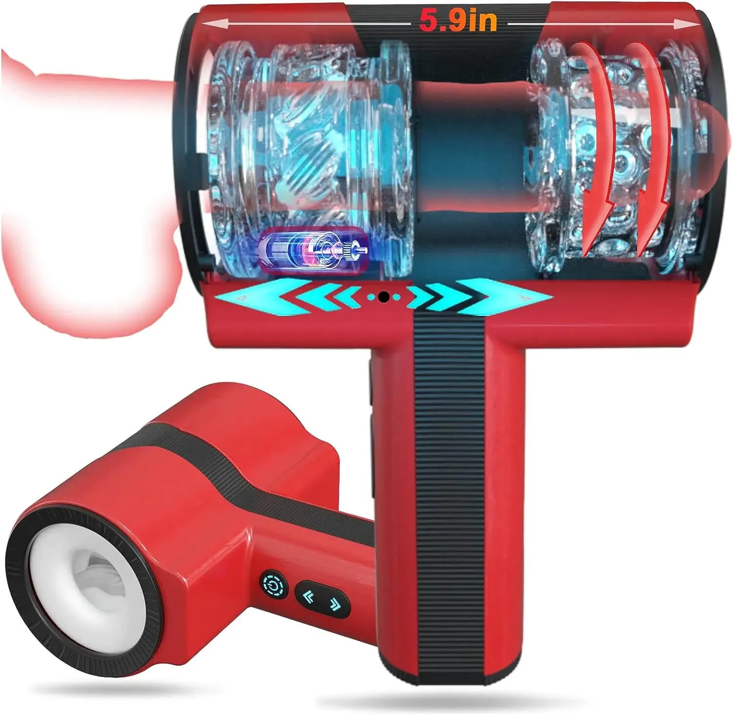 Best Male Auto Stroker 7 Vibration 5 Thrusting 5 Rotating Modes