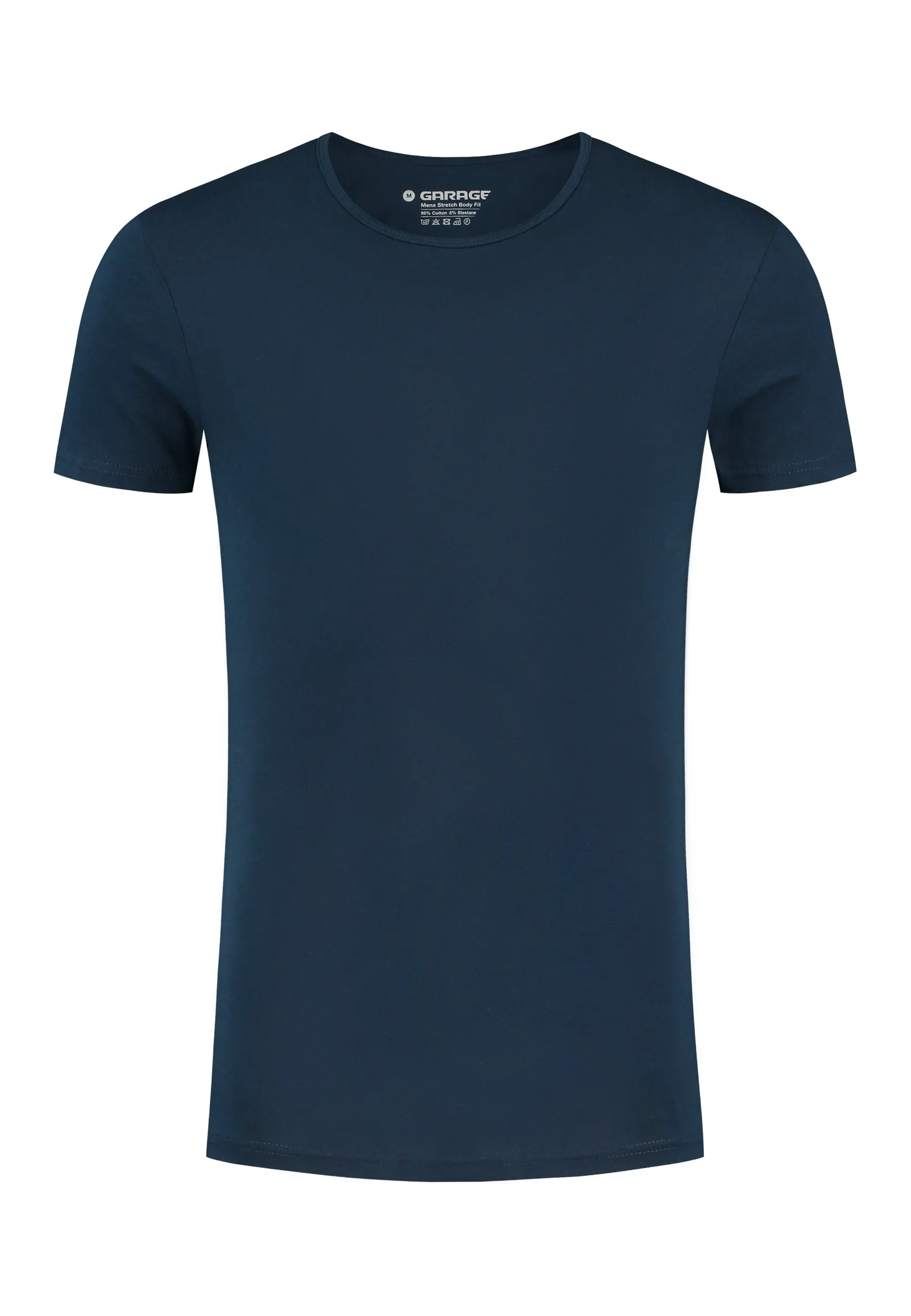 BODYFIT T-shirt deep O-neck - Navy