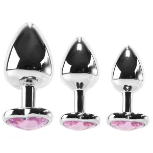 Booty Sparks Heart Gem Anal Plug Set