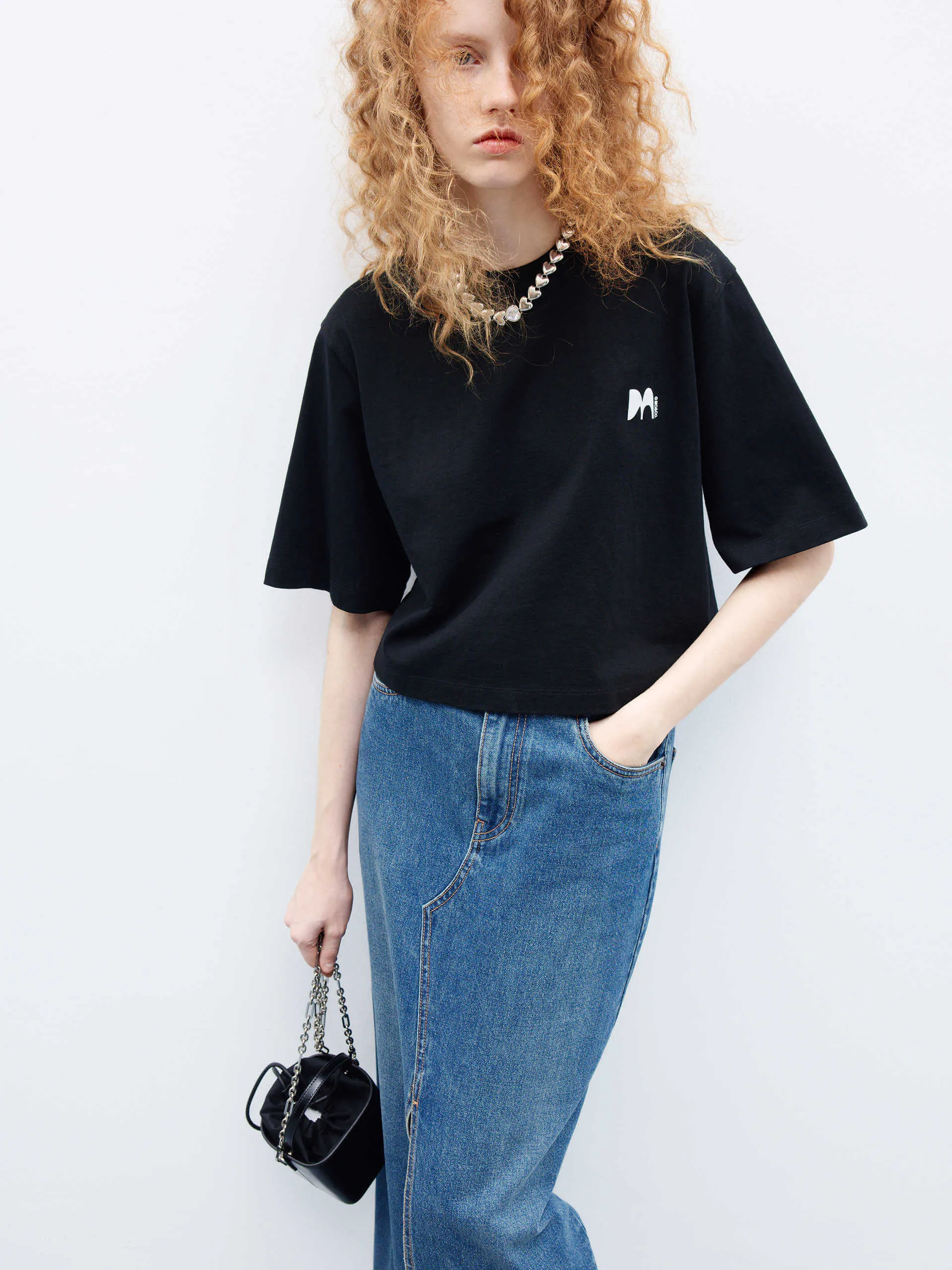 Boxy Fit Cotton T-shirt