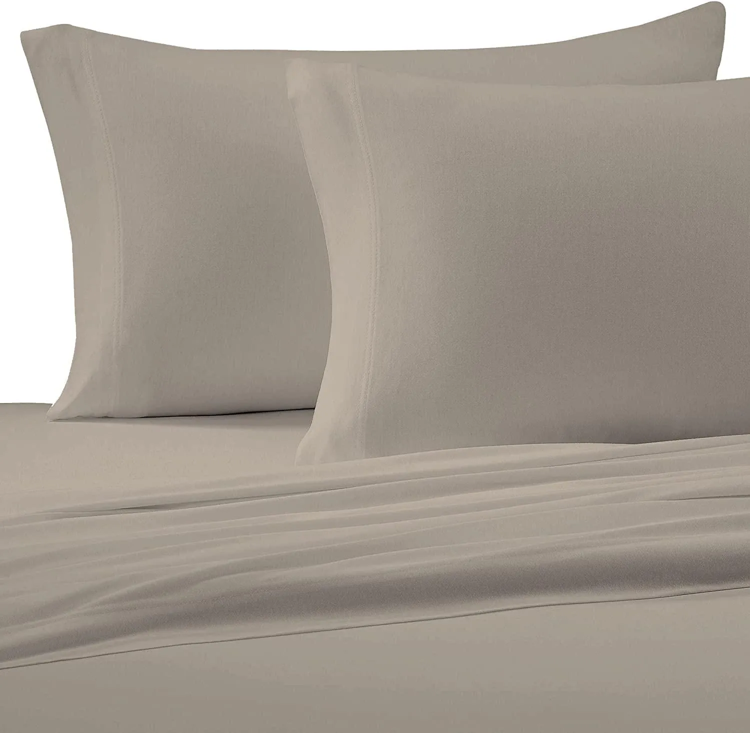 Brielle Home 100% Cotton Jersey Knit Sheet Set & Pillowcase