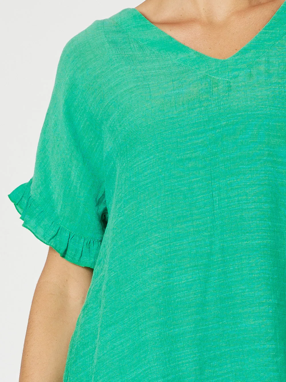 Button Back Top - Spearmint