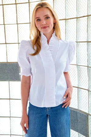 Cici Shirt White Silky Poplin