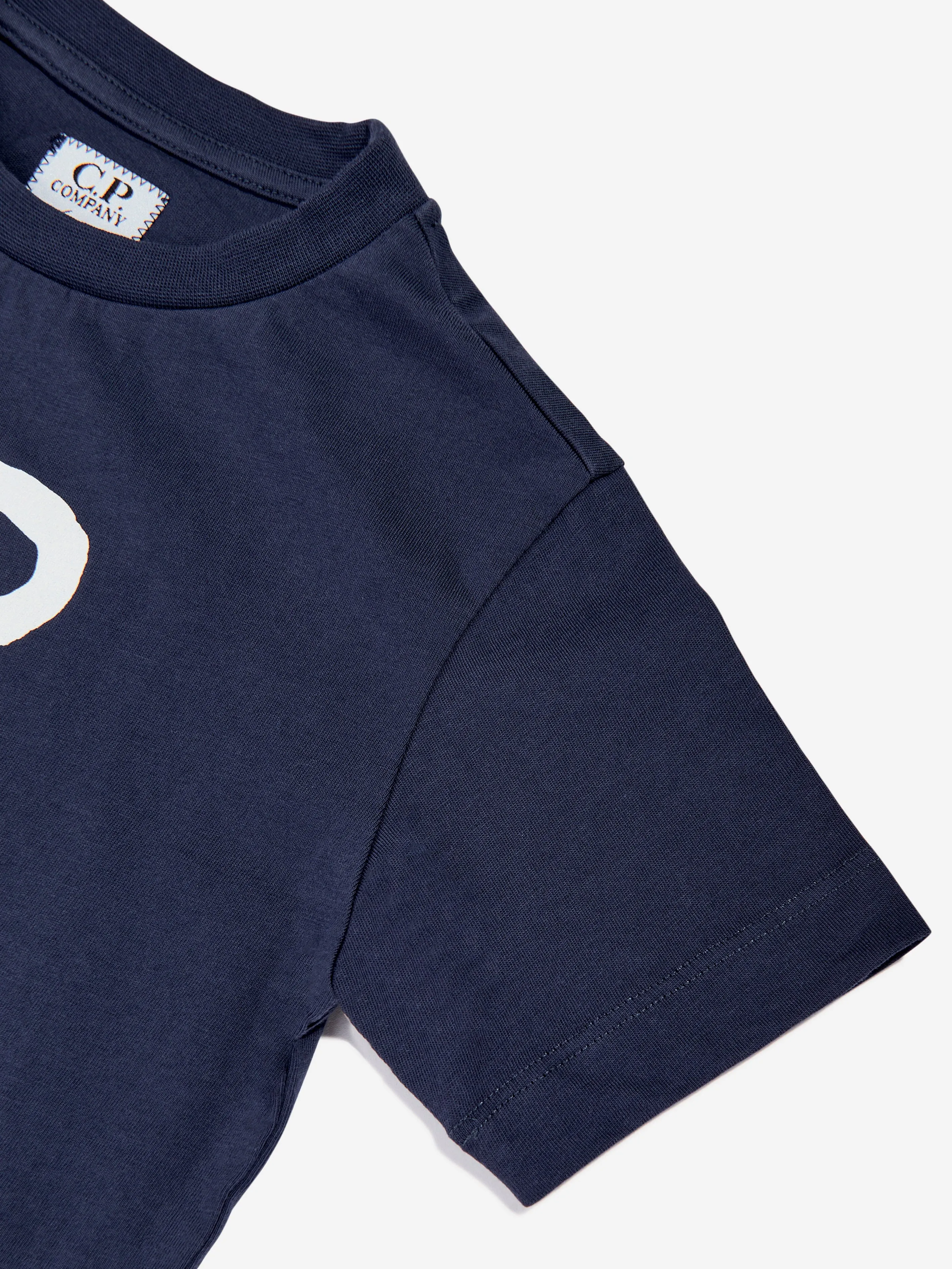 C.P. Company Boys Logo T-Shirt in Navy