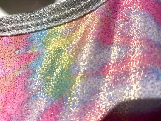 Crop Tank - Tie Dye Metallic Glitter