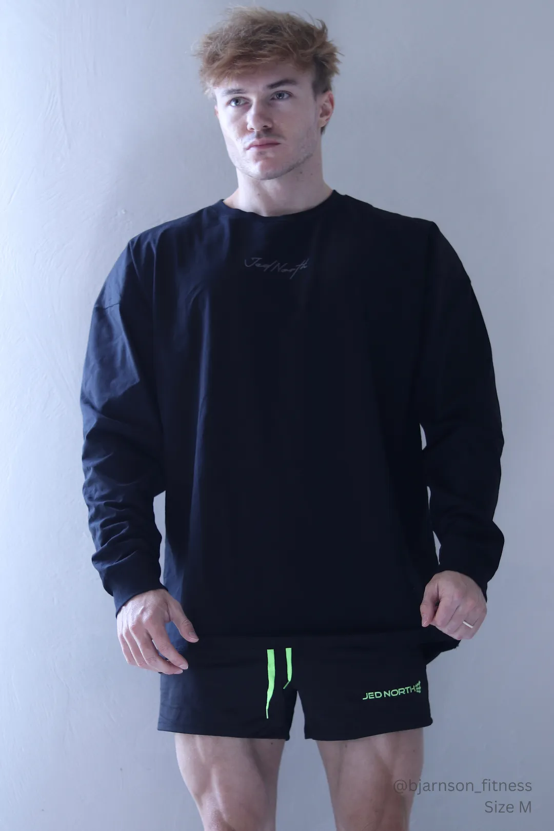 Energy Oversized Long Sleeve T-Shirt 2.0 - Obsidian Black