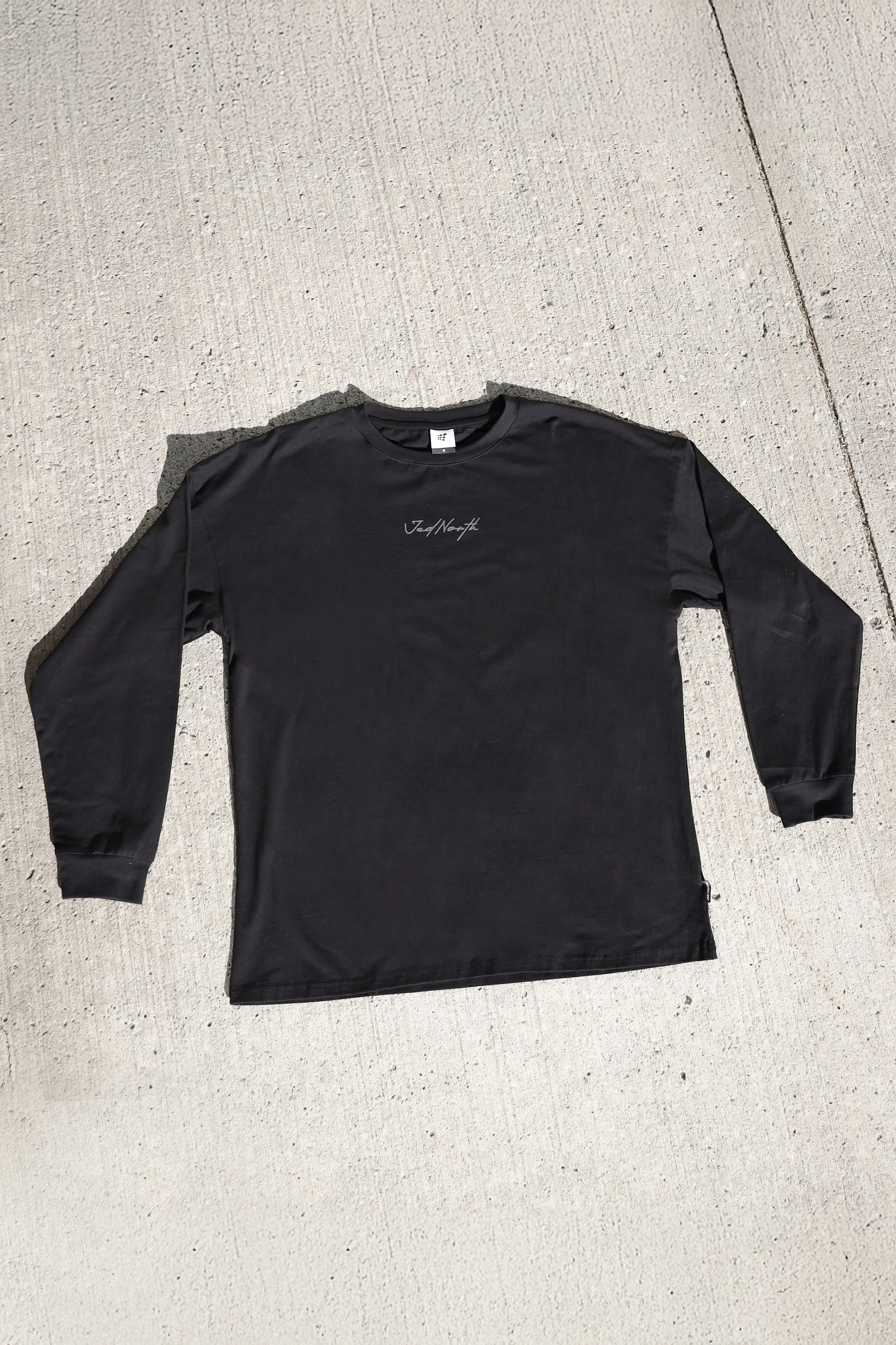 Energy Oversized Long Sleeve T-Shirt 2.0 - Obsidian Black