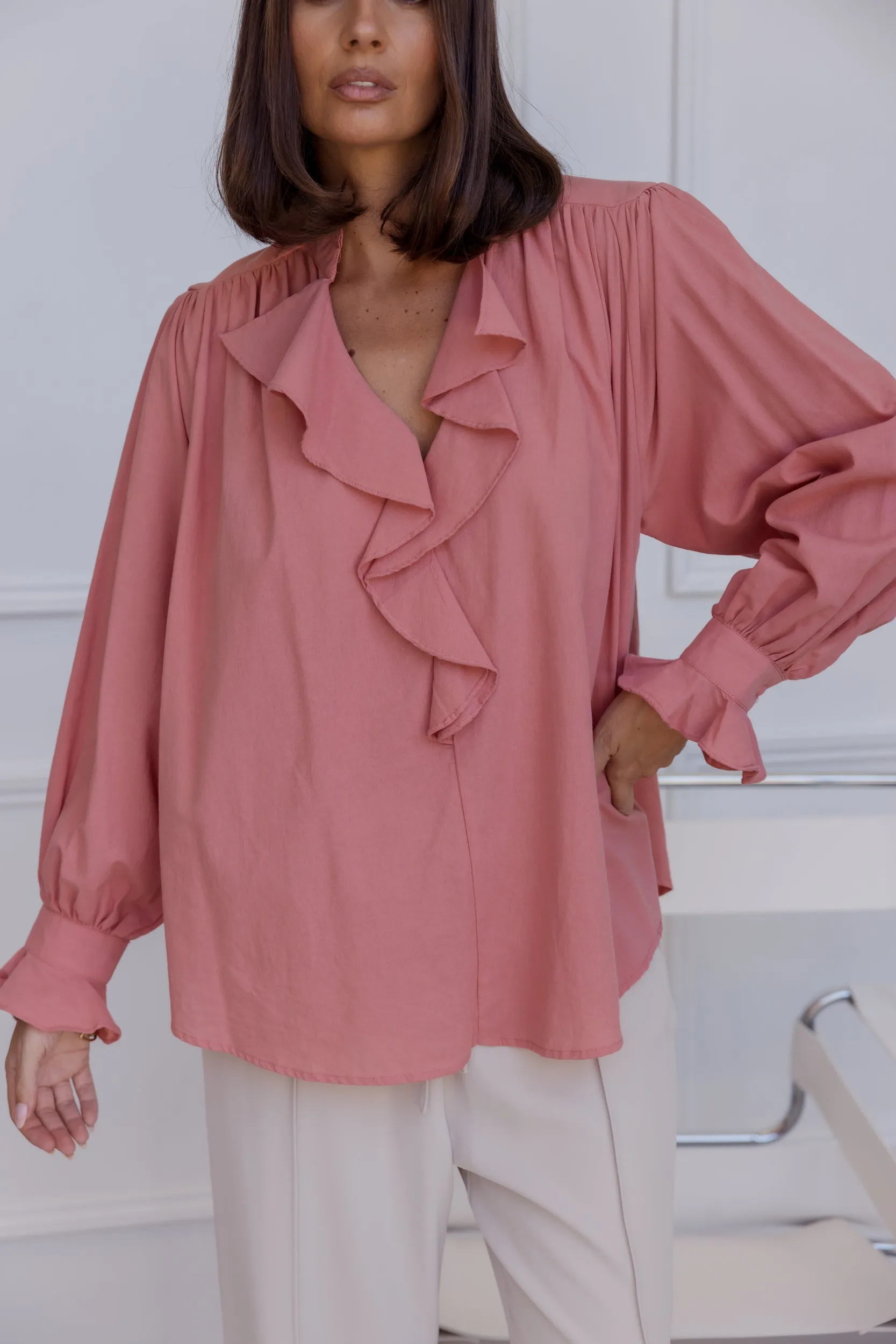 EQUINOX Blouse Dusty Rose