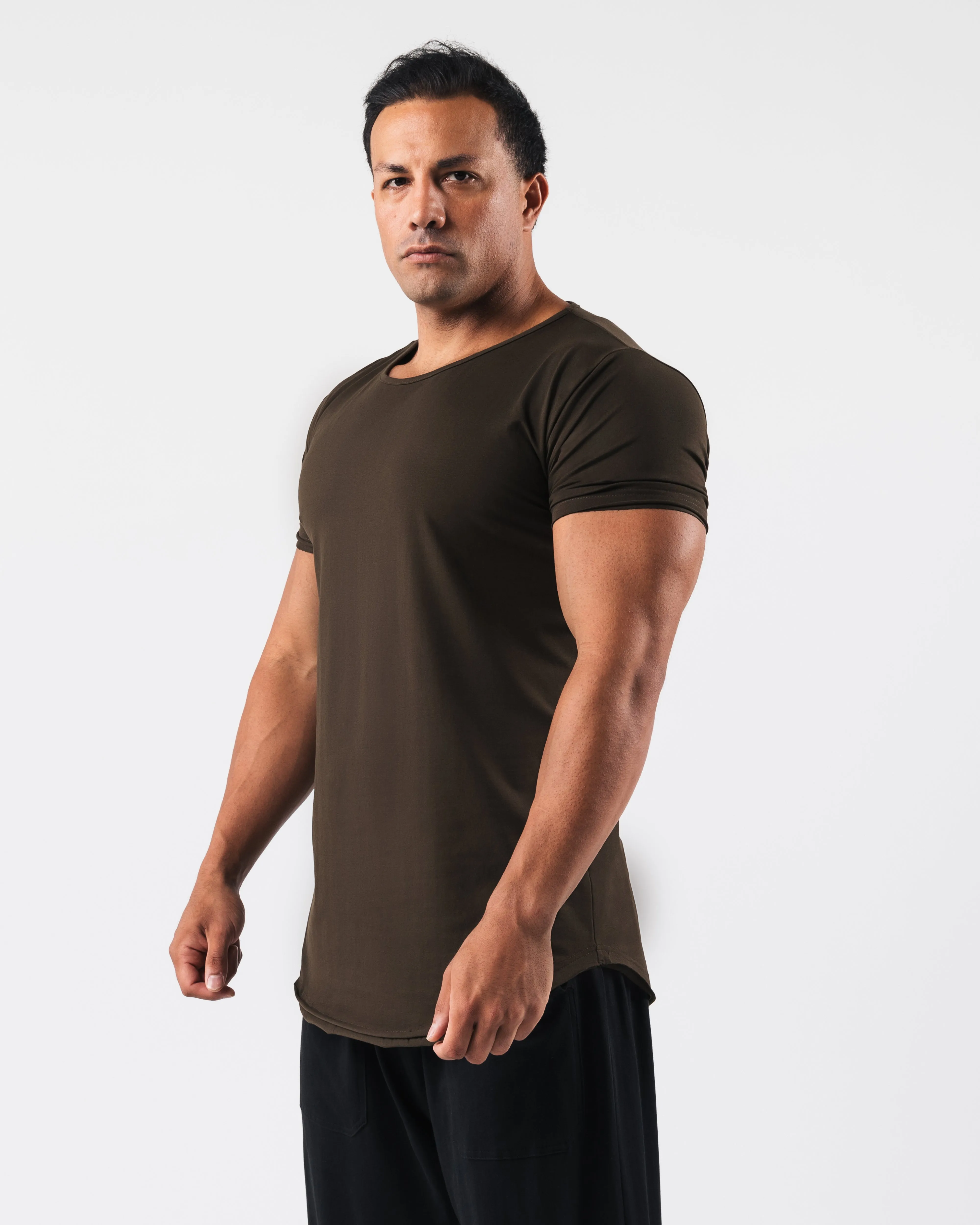 Essential Scoop Neck - Oran Brown