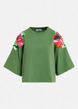 Essentiel Antwerp Fester Tee in Green