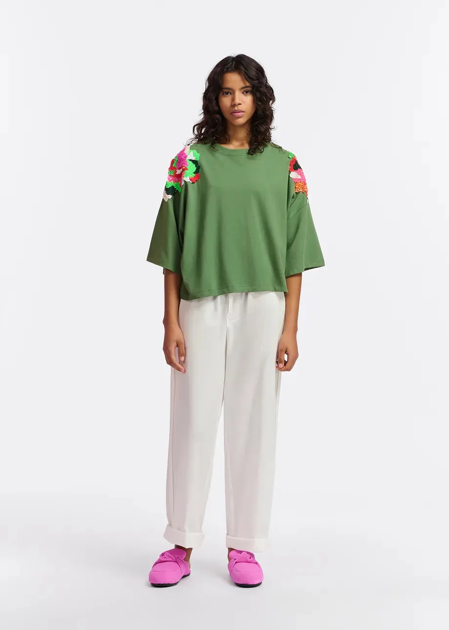 Essentiel Antwerp Fester Tee in Green