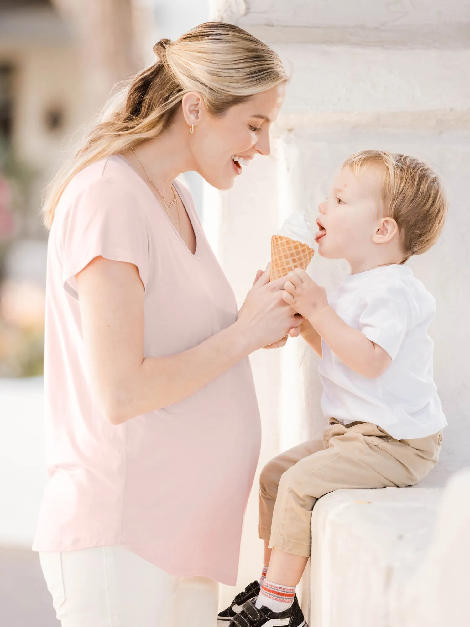 Everyday Maternity & Nursing T-shirt | Dusty Pink