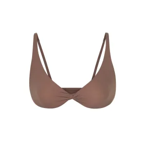 FITS EVERYBODY SKIMPY SCOOP BRALETTE | UMBER