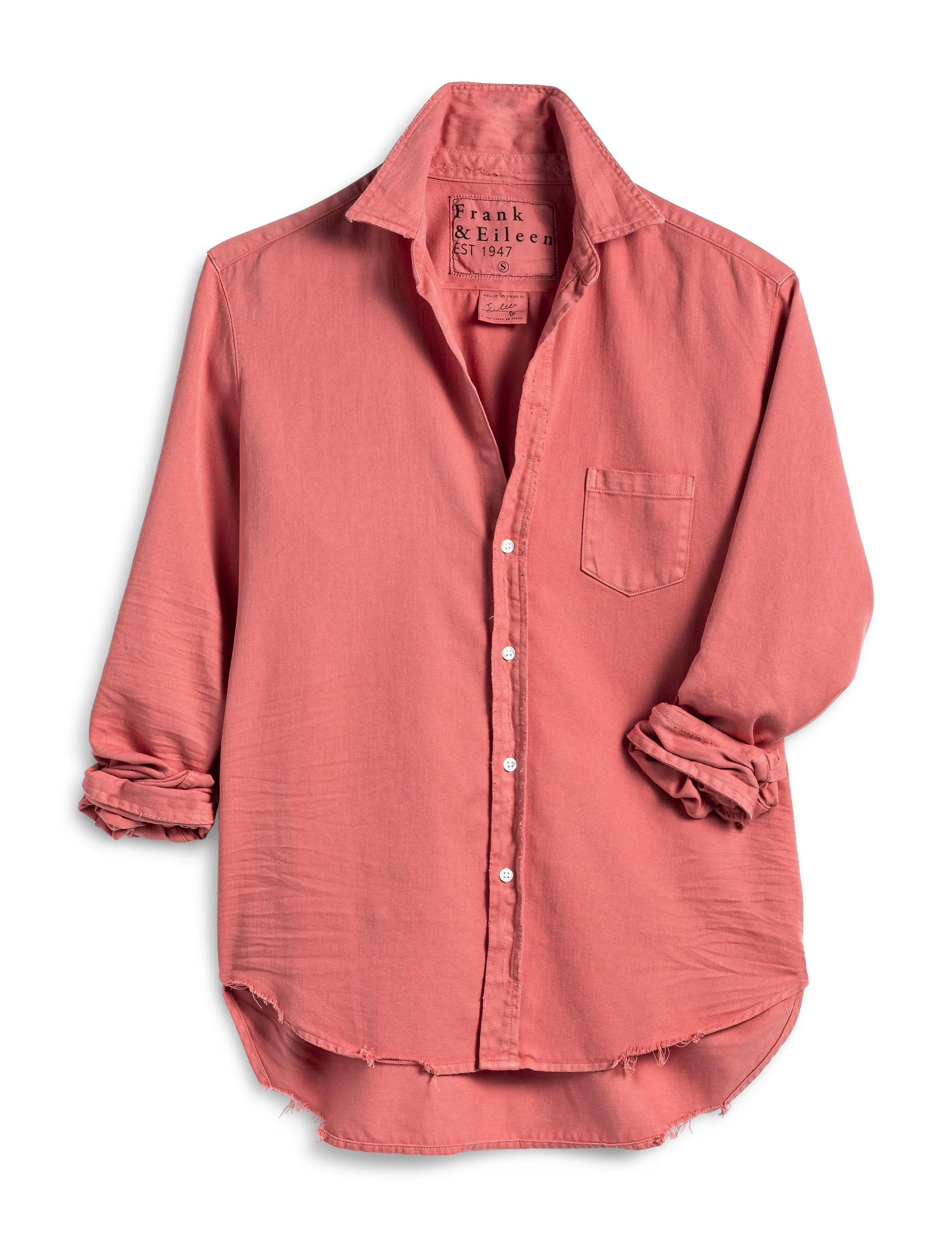 Frank & Eileen - Eileen Woven Button Up in Watermelon