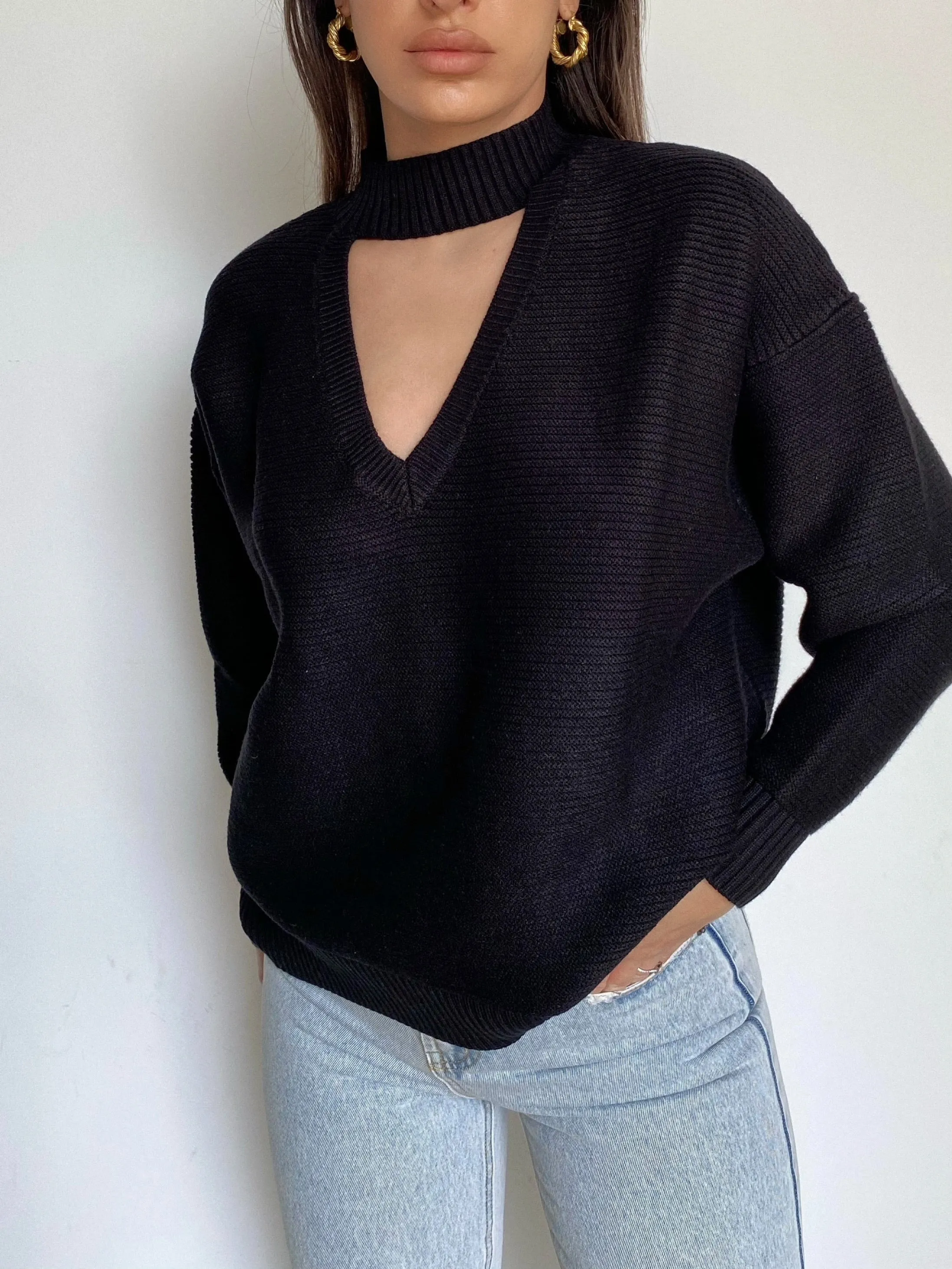 Frida black knit