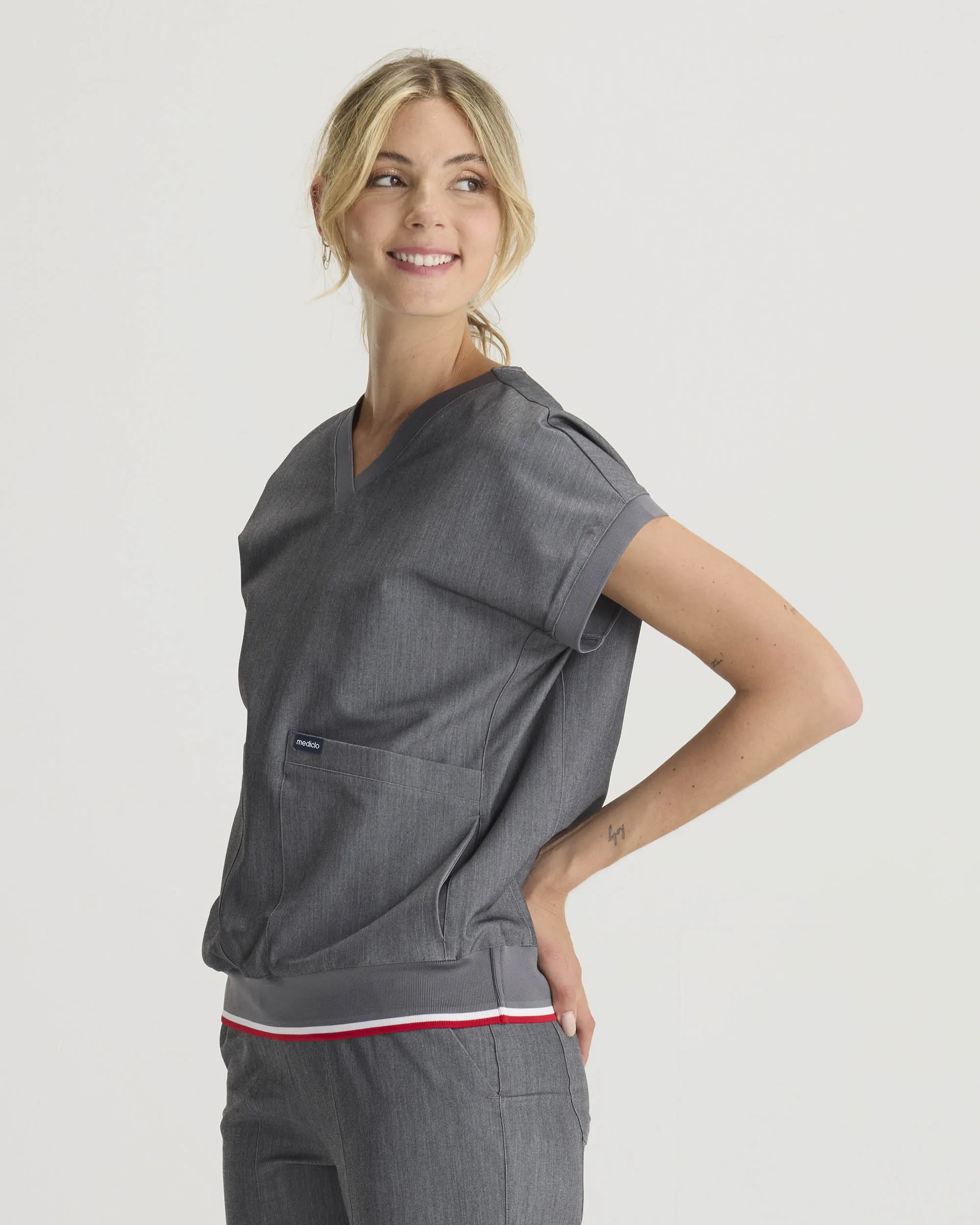 FYSEL® Lanai‎ ‎ Rib Band Scrub Top