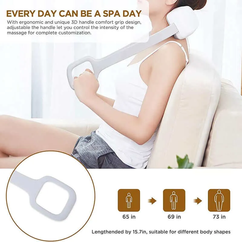 Golden Electric Neck & Shoulder Massager: Heat Therapy for Pain Relief