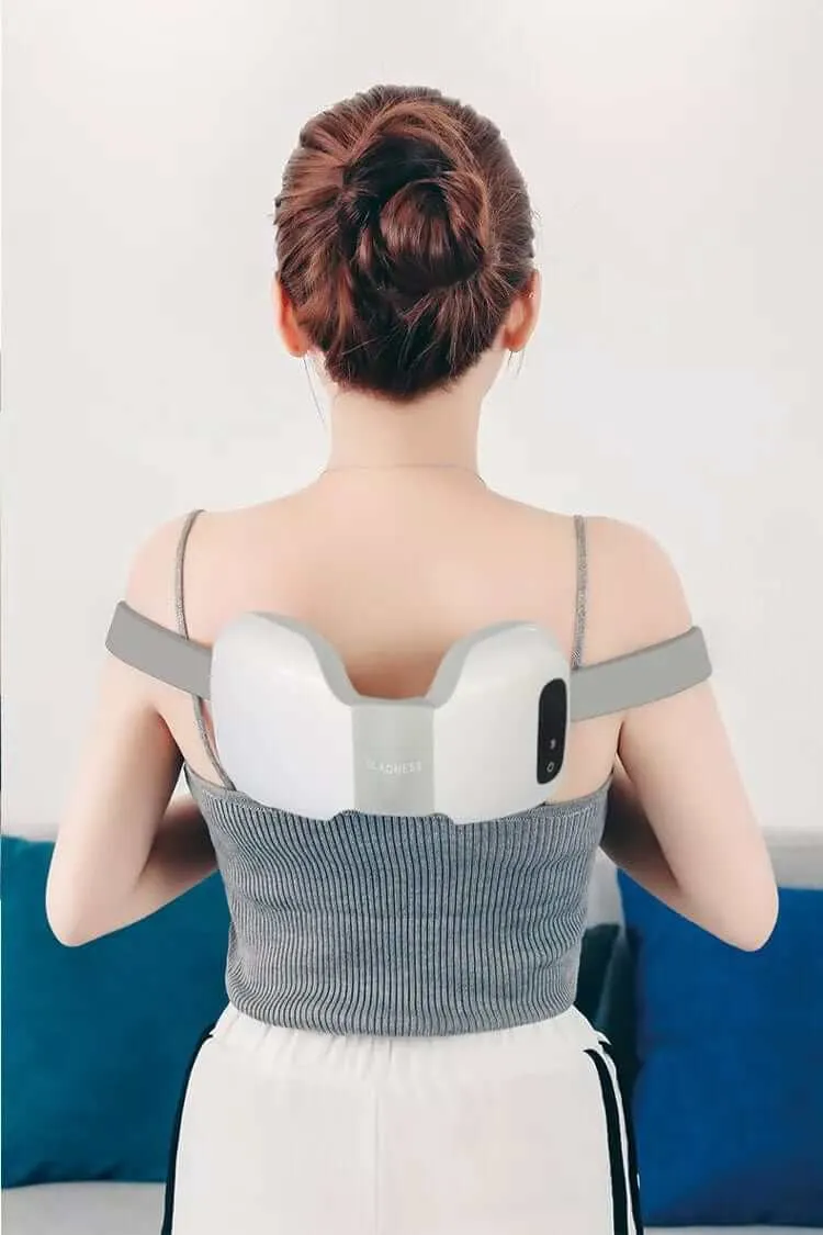 Golden Electric Neck & Shoulder Massager: Heat Therapy for Pain Relief