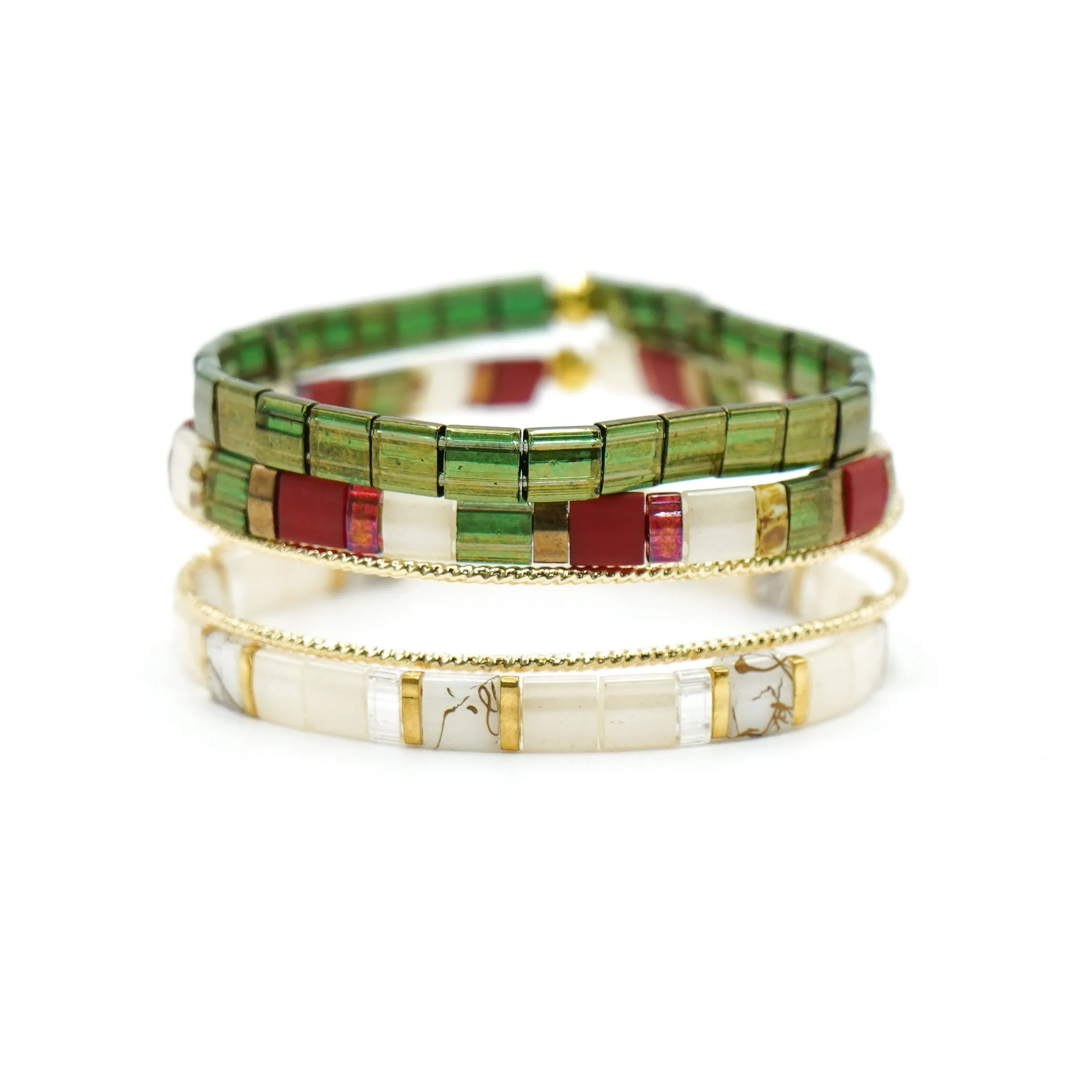 HOLIDAY - Bracelet Stack of 4