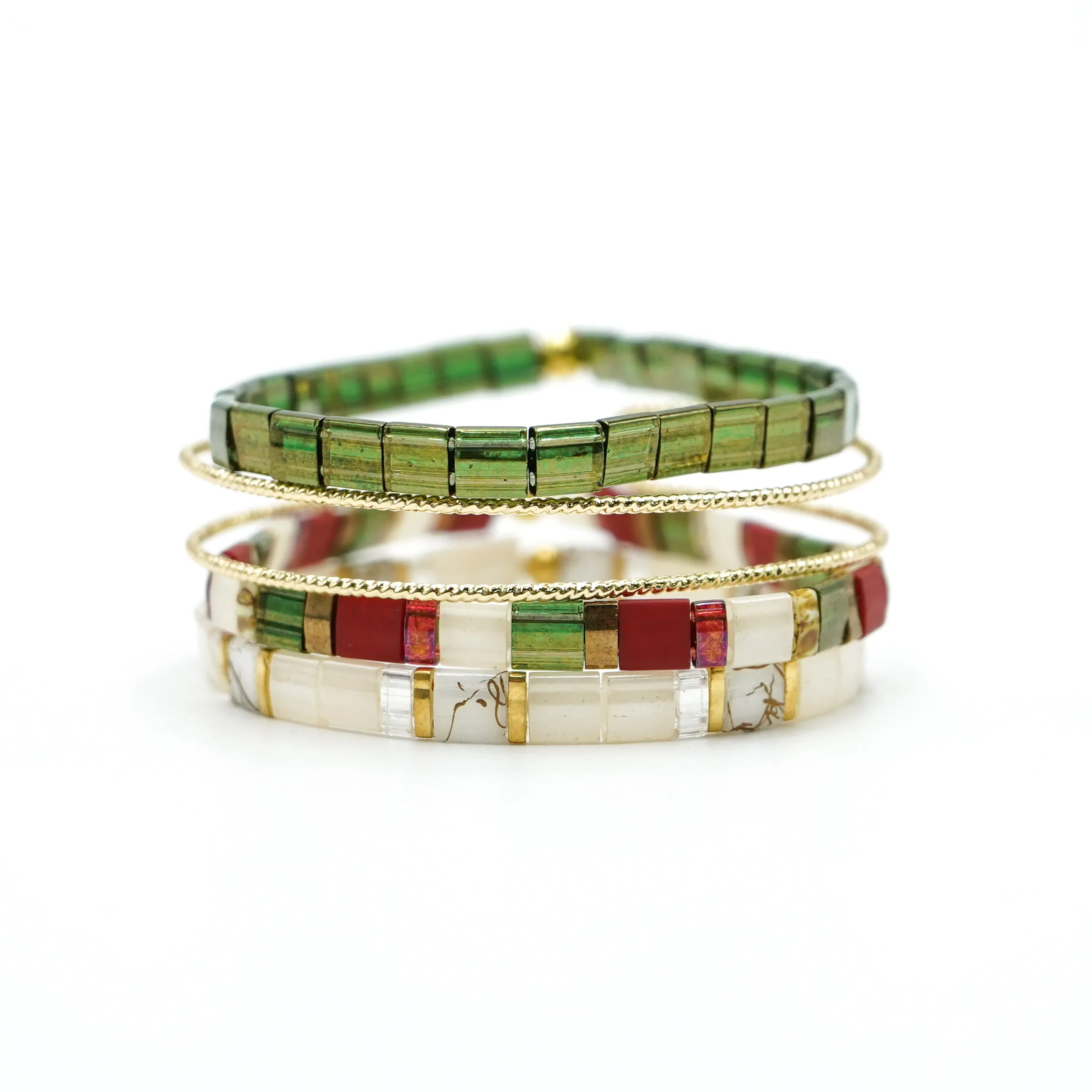 HOLIDAY - Bracelet Stack of 4