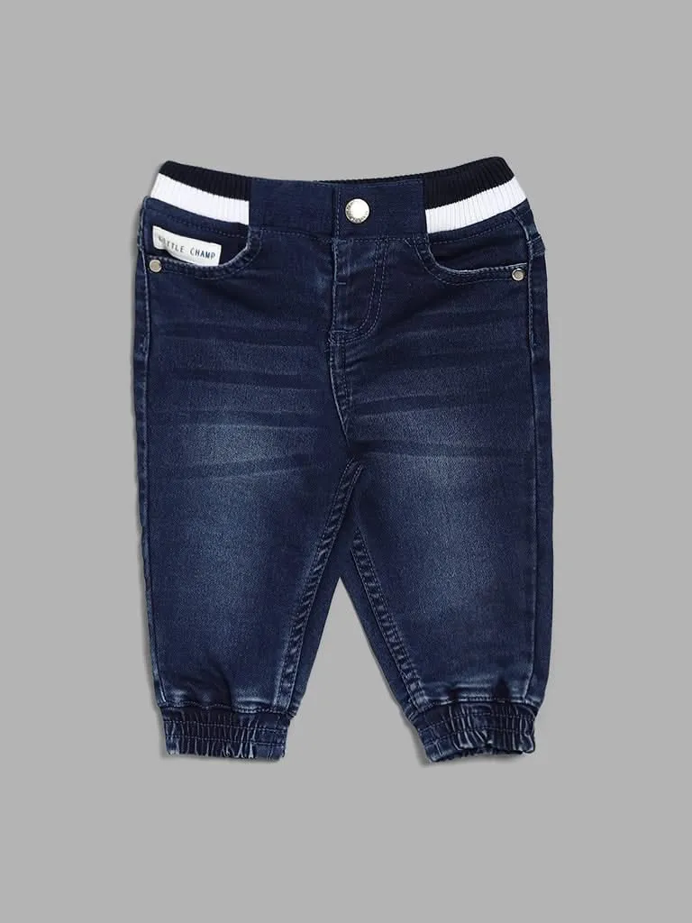 HOP Baby Dark Blue Denim Joggers