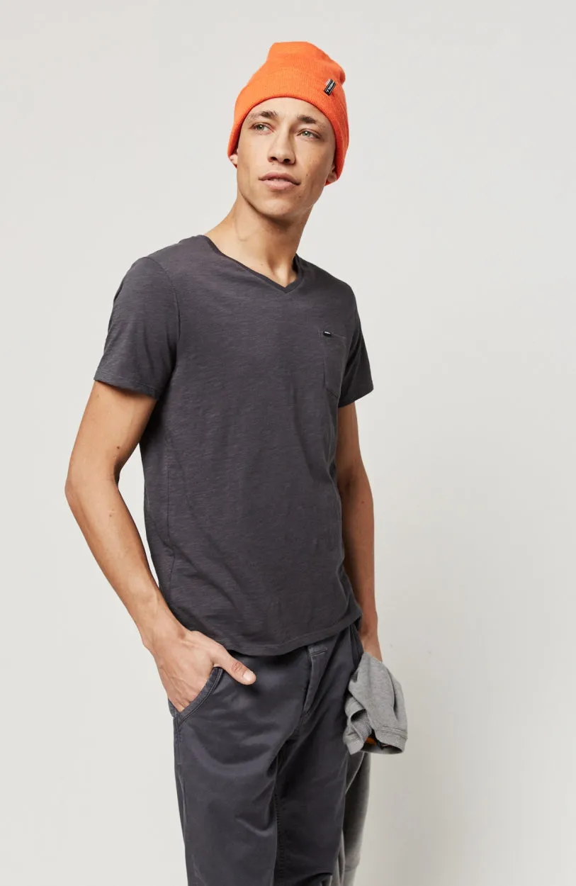 Jack's Base V-Neck T-Shirt | Asphalt - A