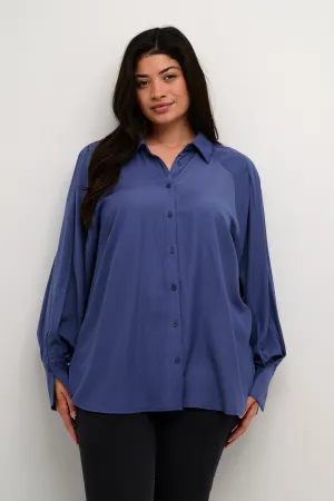 Kaffe Curve Leanna Shirt in Indigo