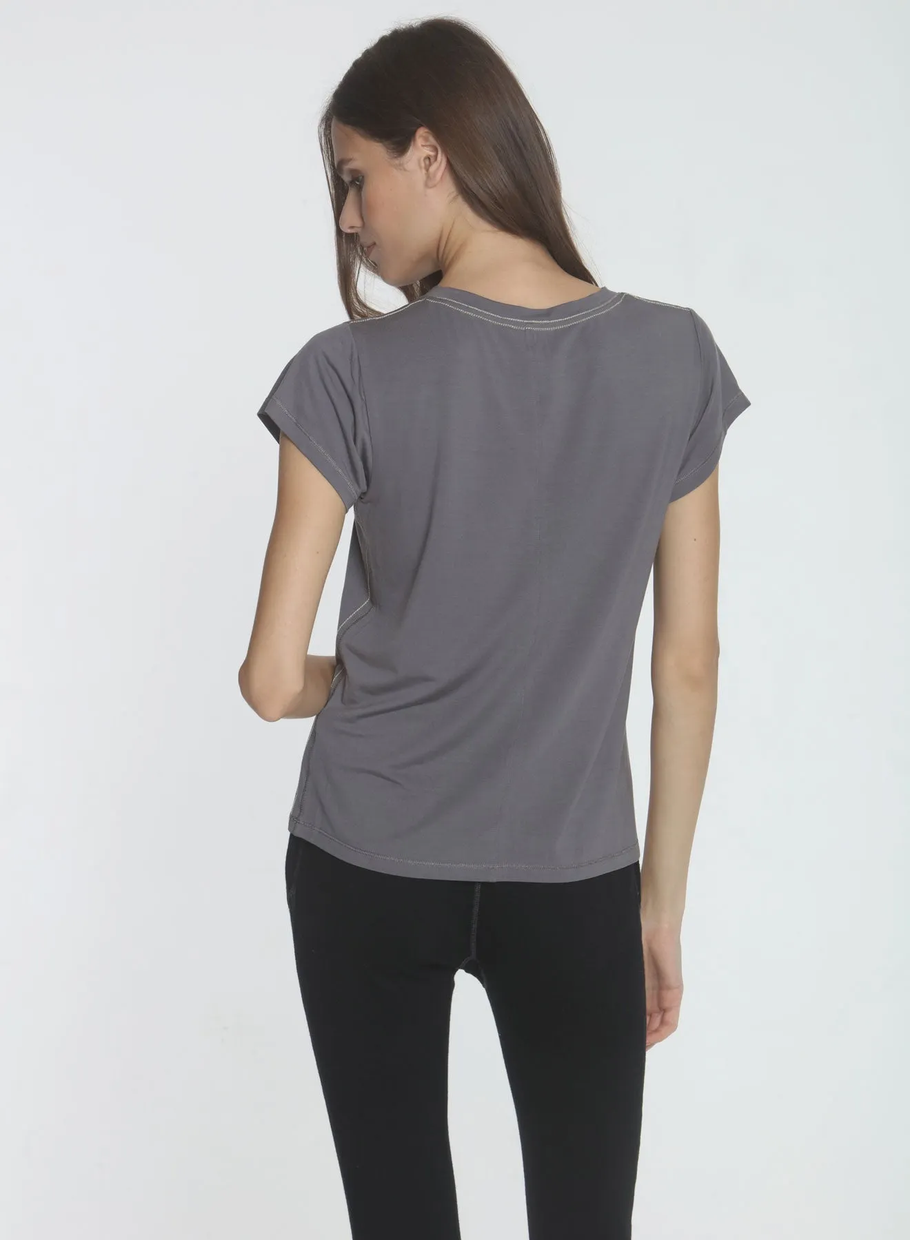 Kate Classic Crew - Deep Taupe