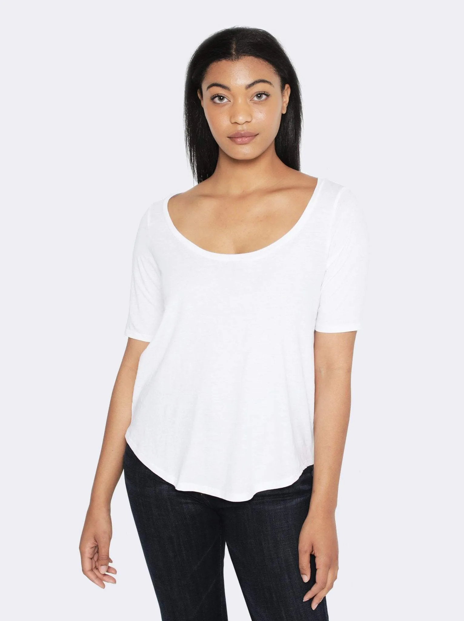 Katy Deep Scoop Tee