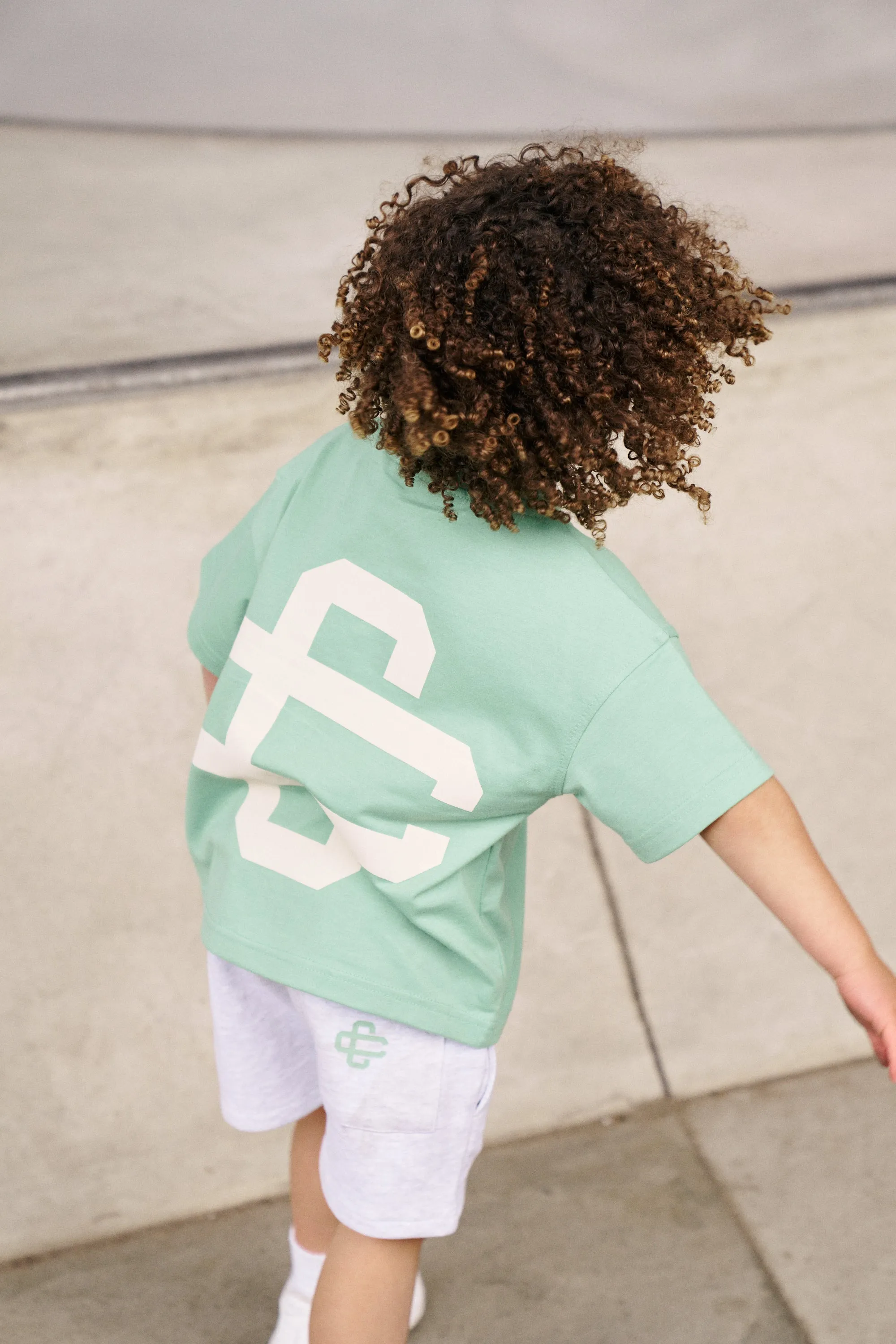 KIDS EMBLEM PUFF PRINT T-SHIRT - MINT