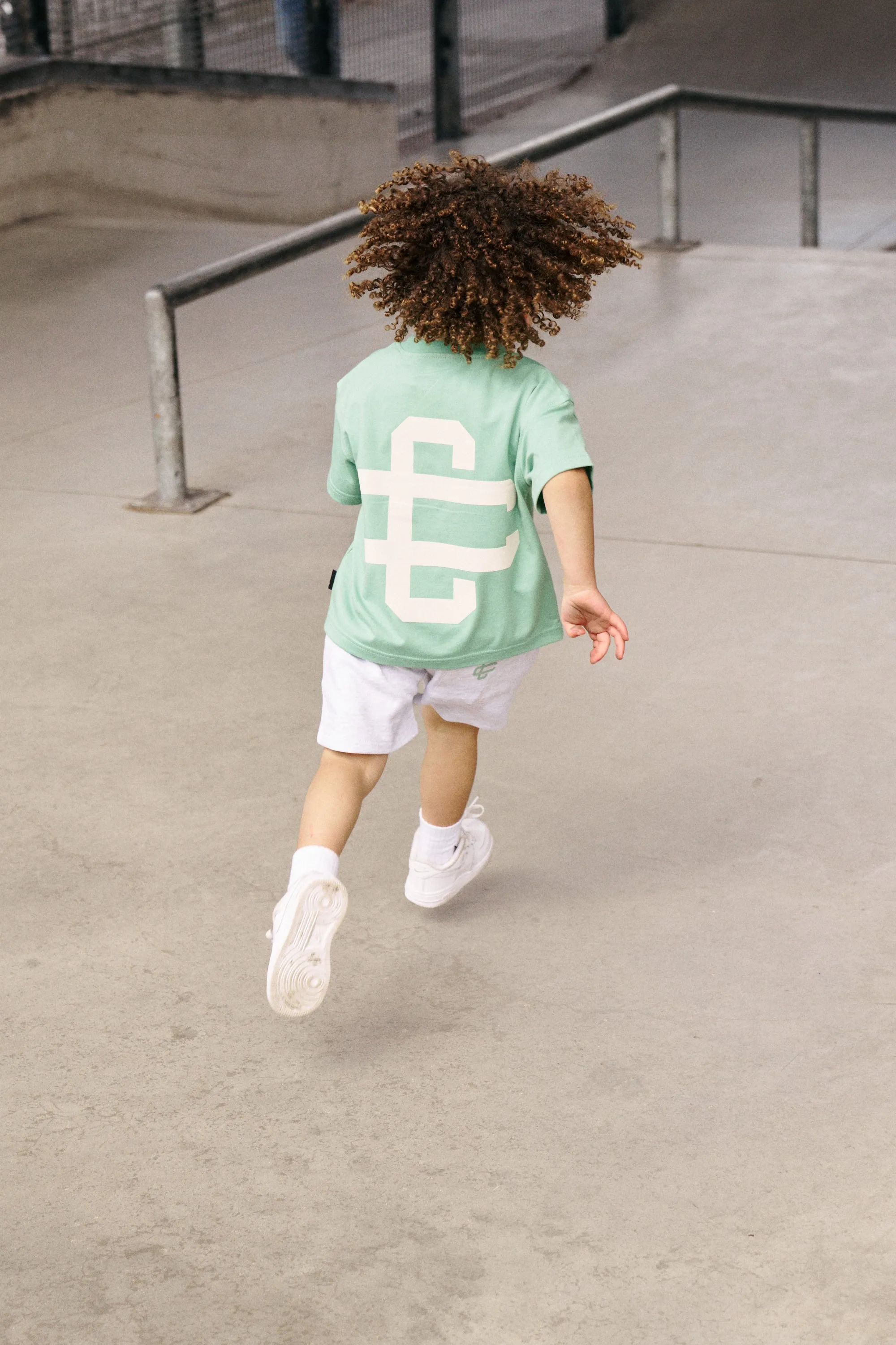 KIDS EMBLEM PUFF PRINT T-SHIRT - MINT