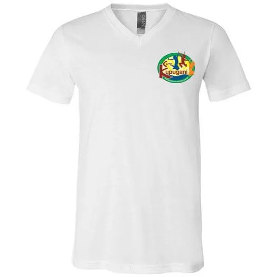 Kupugani Unisex Short-Sleeve V-Neck T-Shirt - Girls' Oval Logo