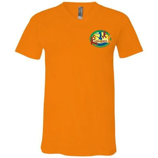 Kupugani Unisex Short-Sleeve V-Neck T-Shirt - Girls' Oval Logo