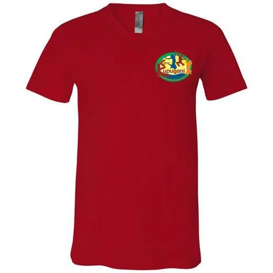 Kupugani Unisex Short-Sleeve V-Neck T-Shirt - Girls' Oval Logo