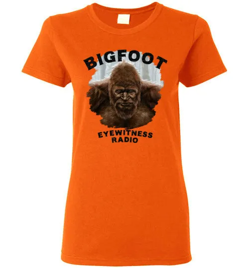 Ladies Bigfoot Eyewitness Deep Woods Collection T-Shirt (Round)