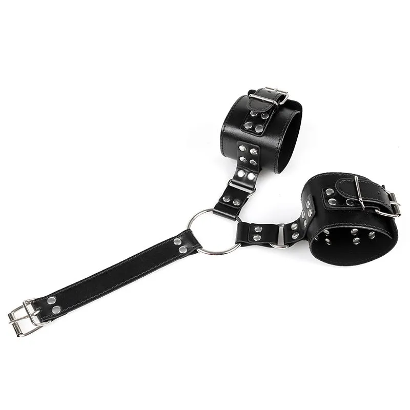 Leather Wrist-to-Neck Restraint