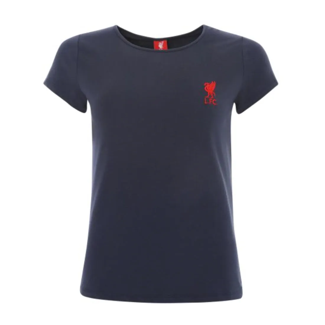 LFC WOMEN LIVERBIRD EMBLEM TEE ROUND NECK NAVY