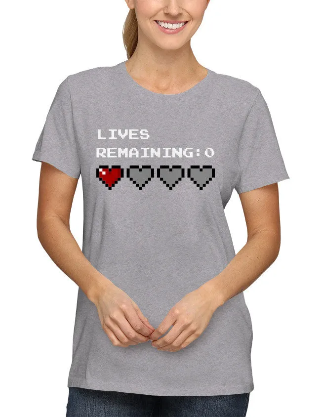 Lives Remaining Zero Unisex T-Shirt by Sexy Hackers