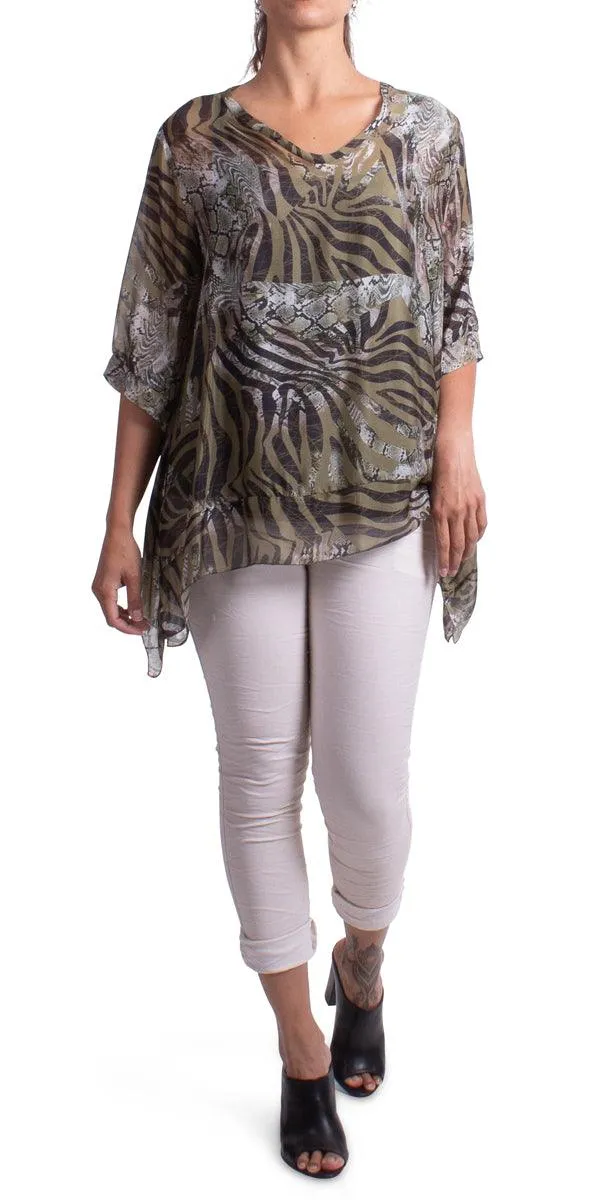 LUISA SILK BLOUSE