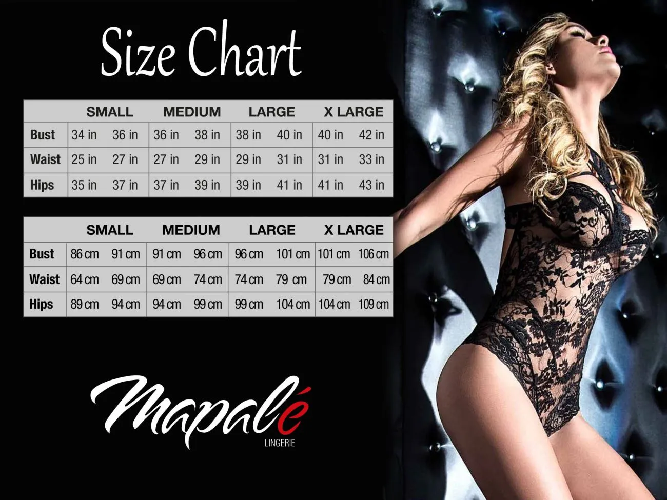 Mapale 206X Curvy Size Panty and Top Lace Set Color Ivory