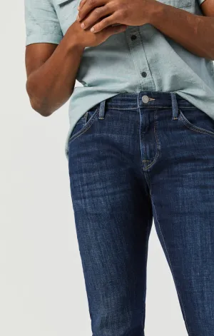 MARCUS SLIM STRAIGHT LEG JEANS IN DEEP FEATHER BLUE