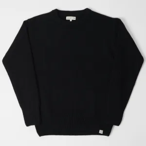 Merz b. Schwanen LOCC01 Knit Crew Neck Pullover - Deep Black